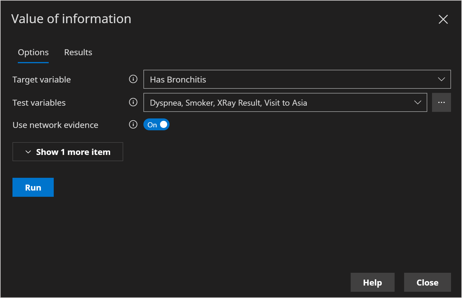 Asia no evidence options